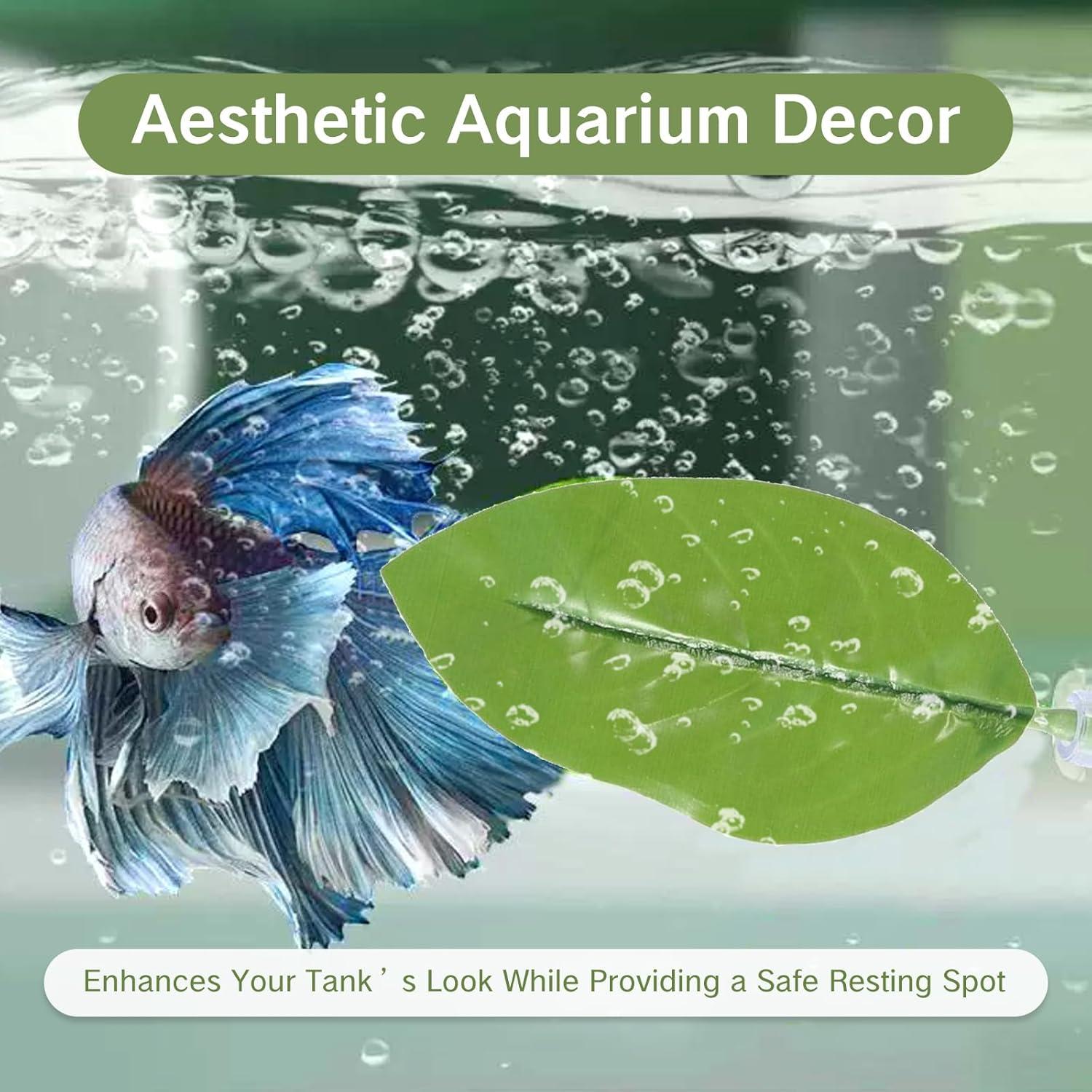 Hamaca de Hoja para Betta YKEBVPW - 4 Piezas Flotantes