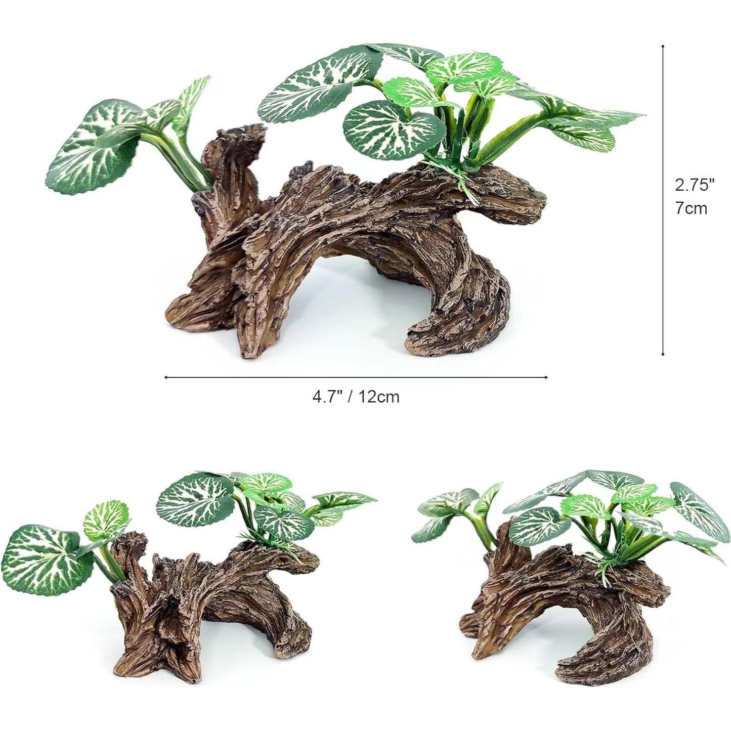 Decoraciones para Acuarios Vtapliea 3pcs Plantas de Plástico