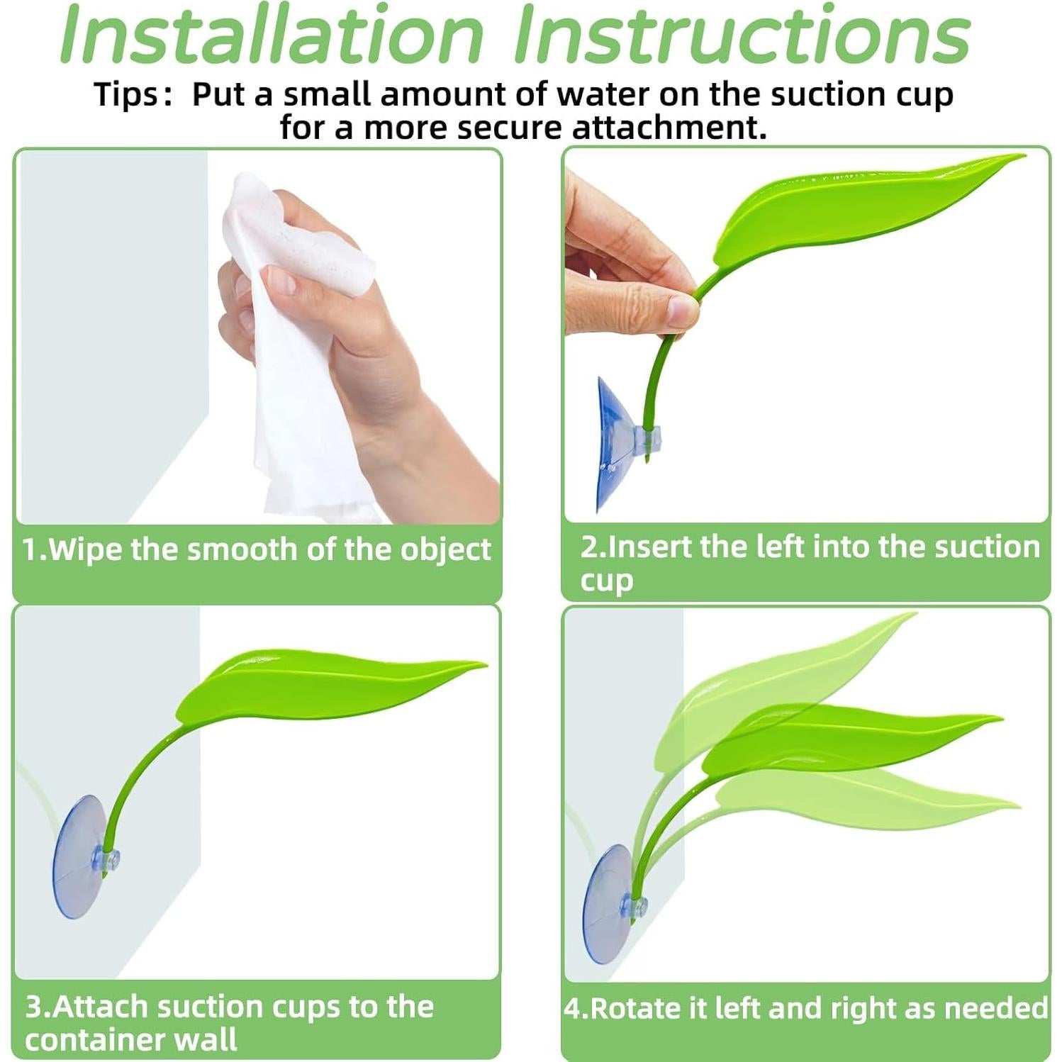 Hamaca para Peces Betta Jwizyotr 4PCS - Hojas de Descanso Coloridas