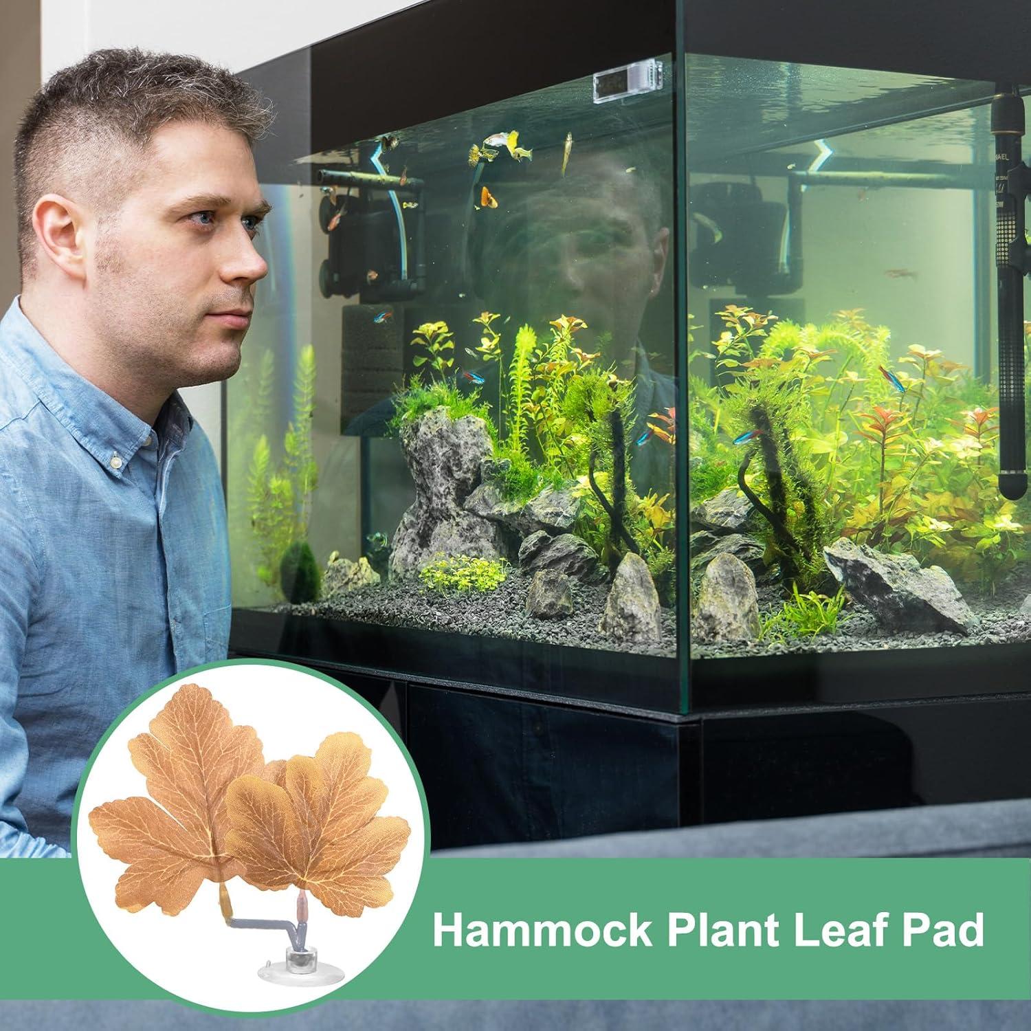 Hojas de descanso para peces Betta M METERXITY - 2 unidades