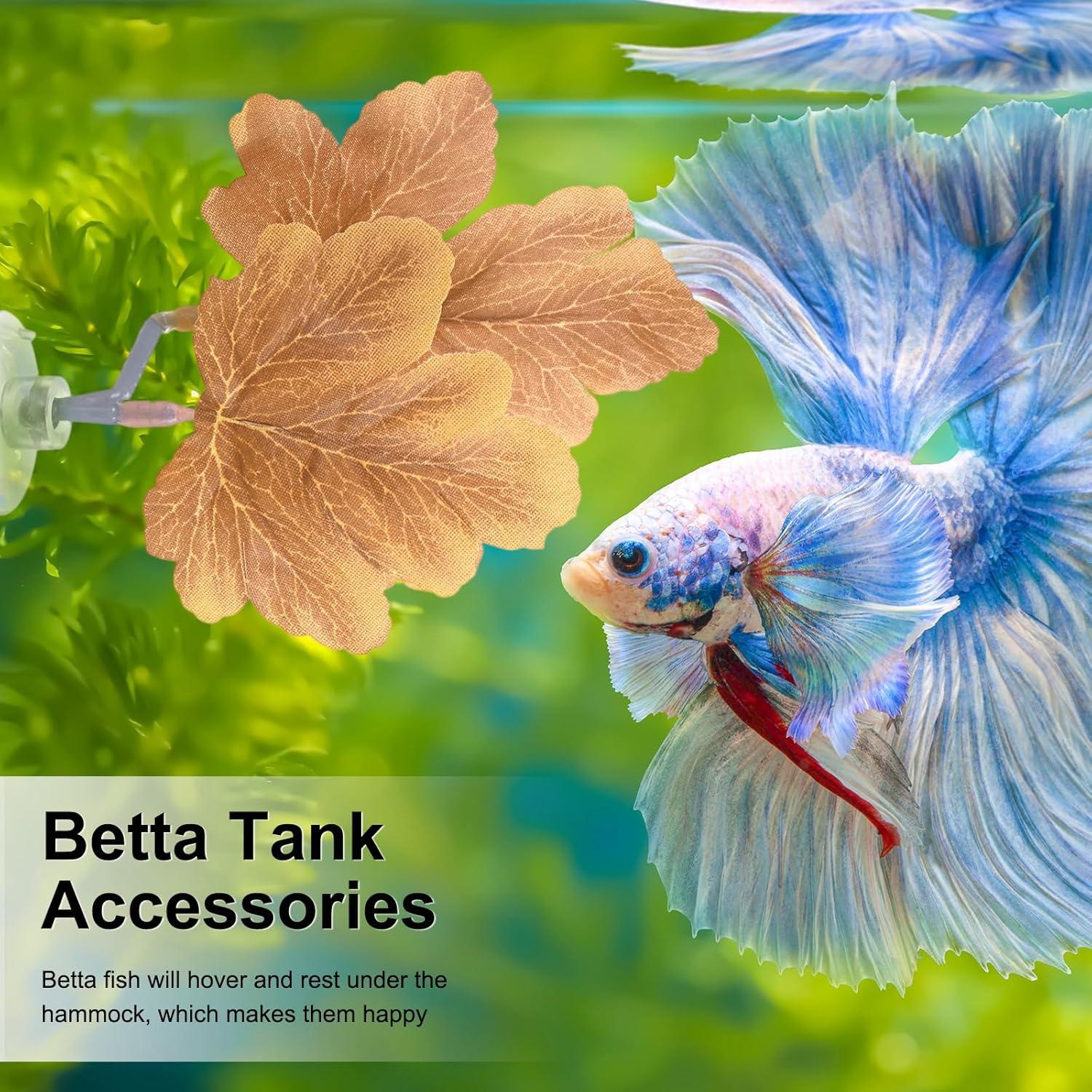 Hojas de descanso para peces Betta M METERXITY - 2 unidades