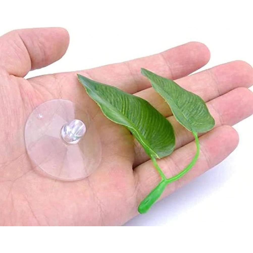 Hamaca para Peces Betta Rosojodg Hoja Plástica Verde 10.16 cm