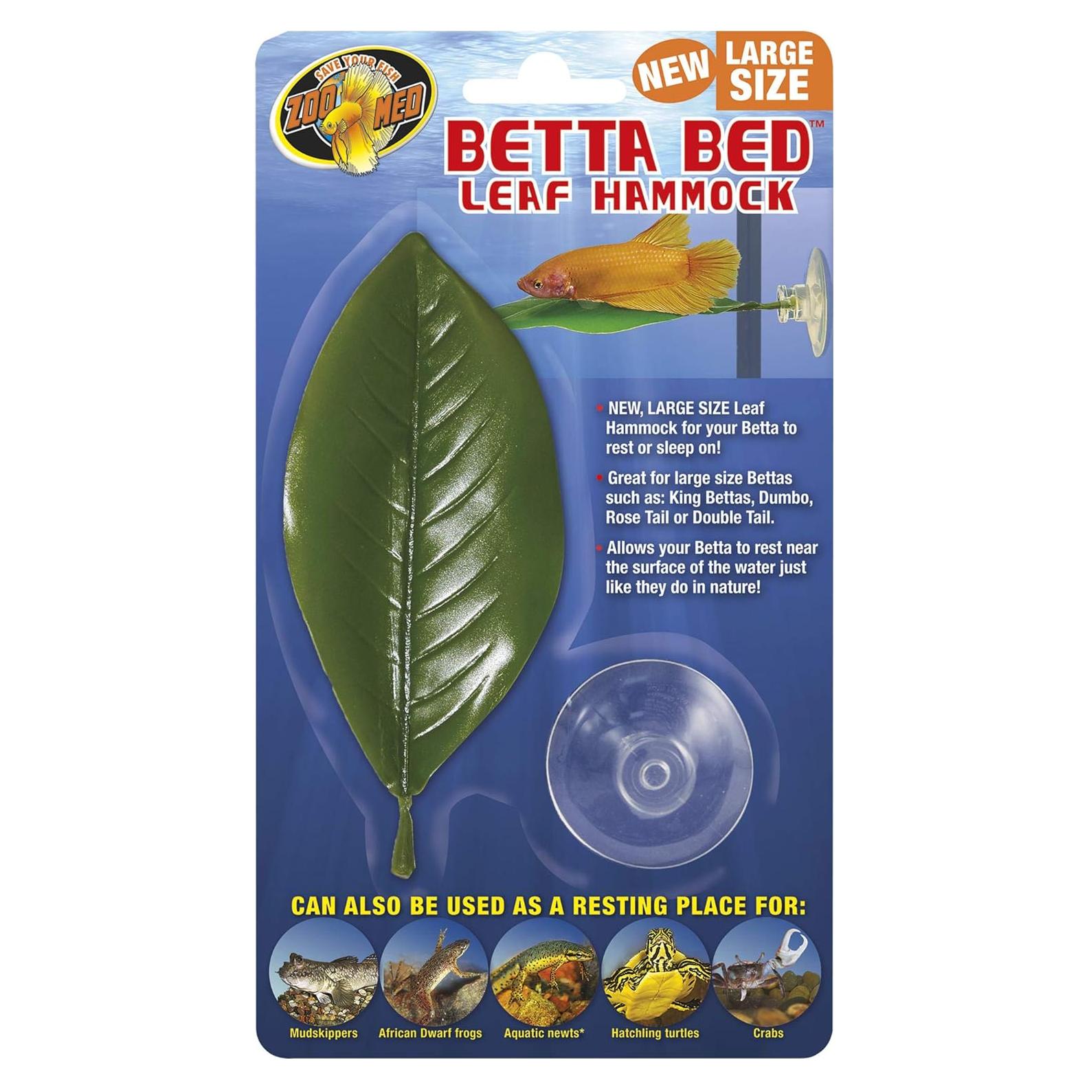 Hamaca de Hoja Grande para Betta Zoo Med - Descanso Natural