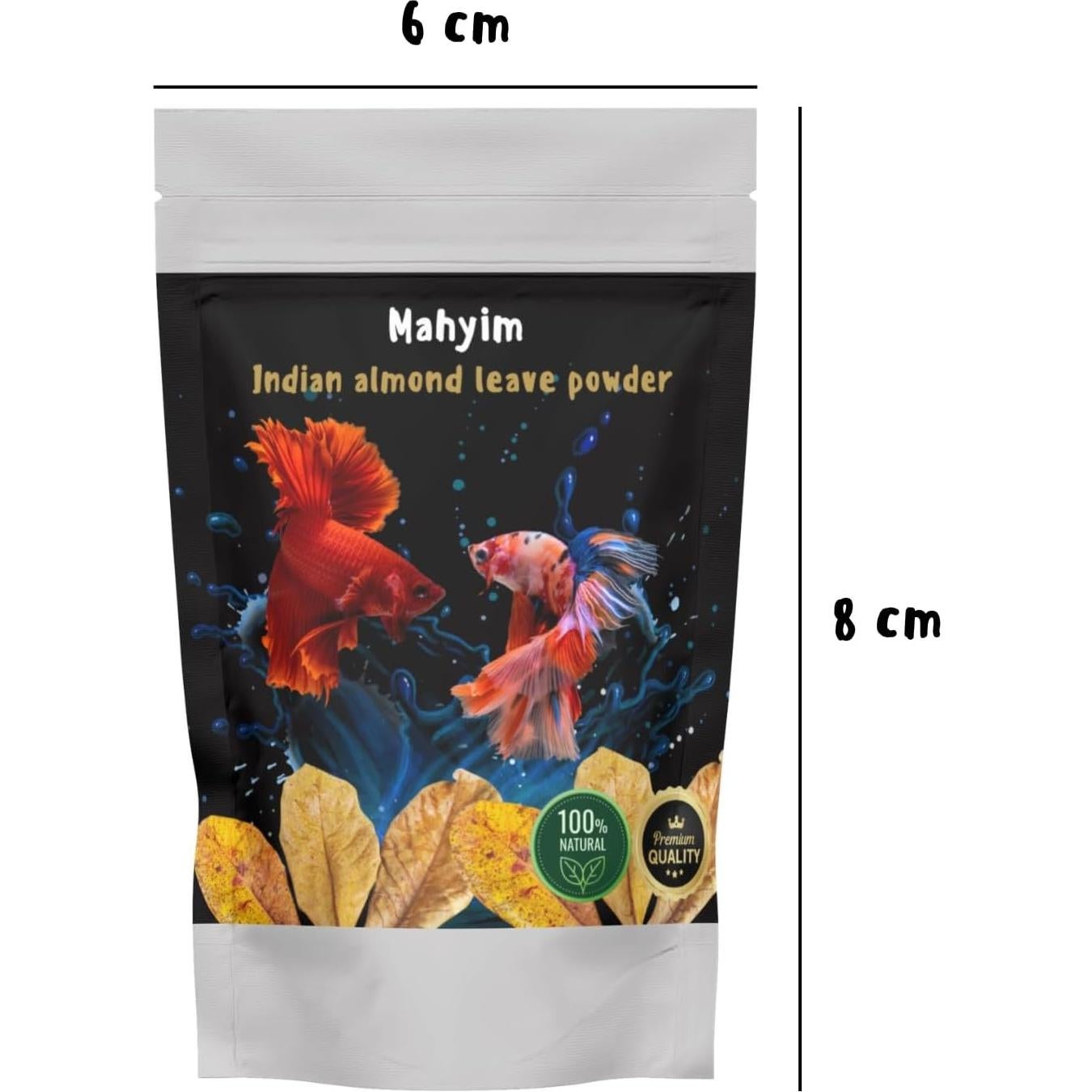Polvo de Hoja de Almendra India MAHYIM para Acuarios 5g
