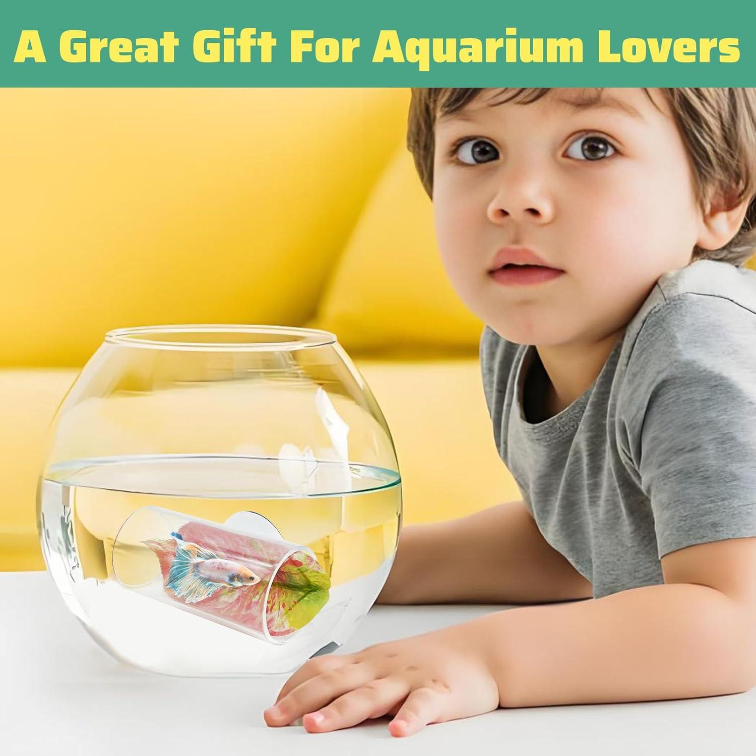 Túnel Acrílico para Peces Betta Hamiledyi 2 Unidades 8x4 cm