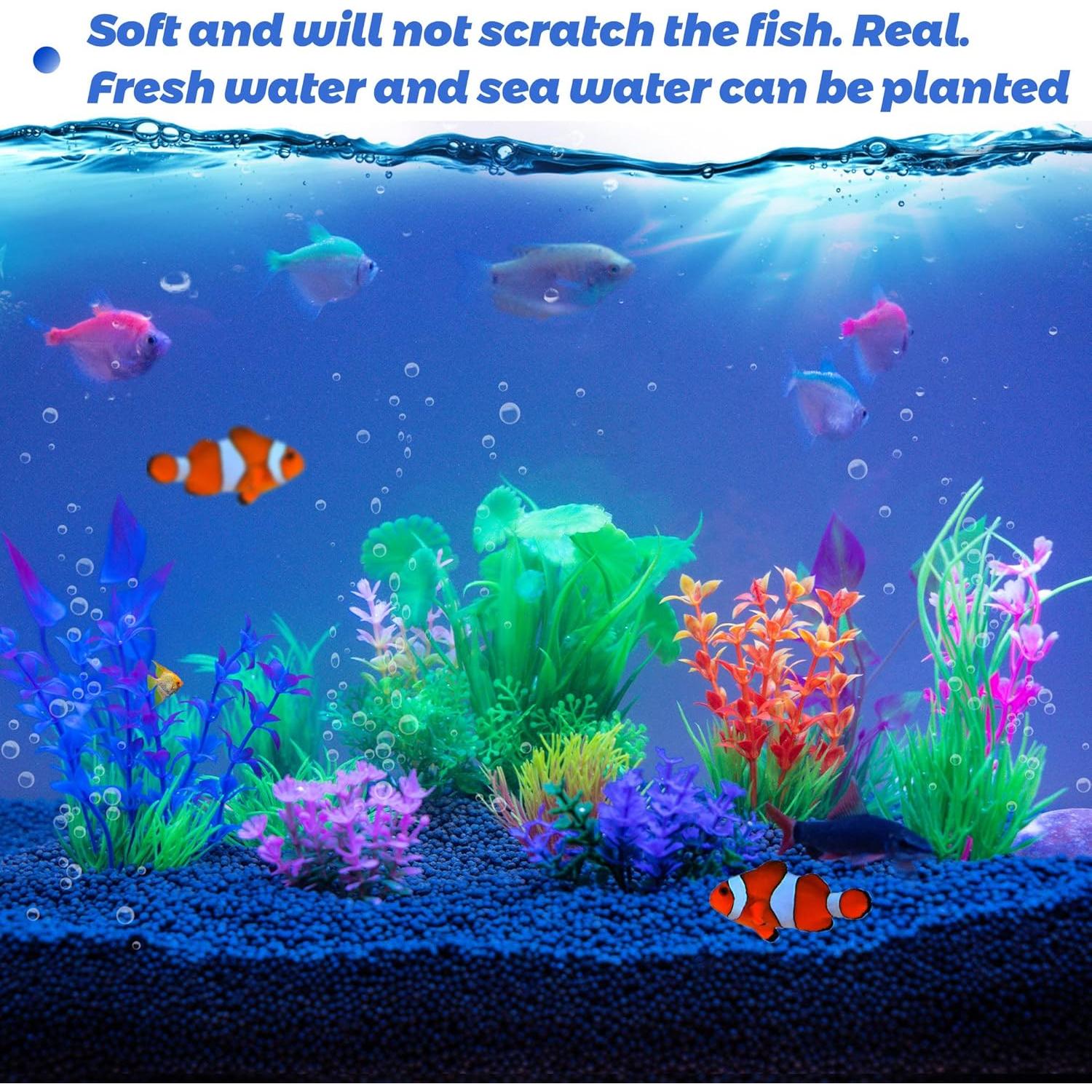 Decoraciones para Acuarios Ameliade - 11 Plantas Artificiales