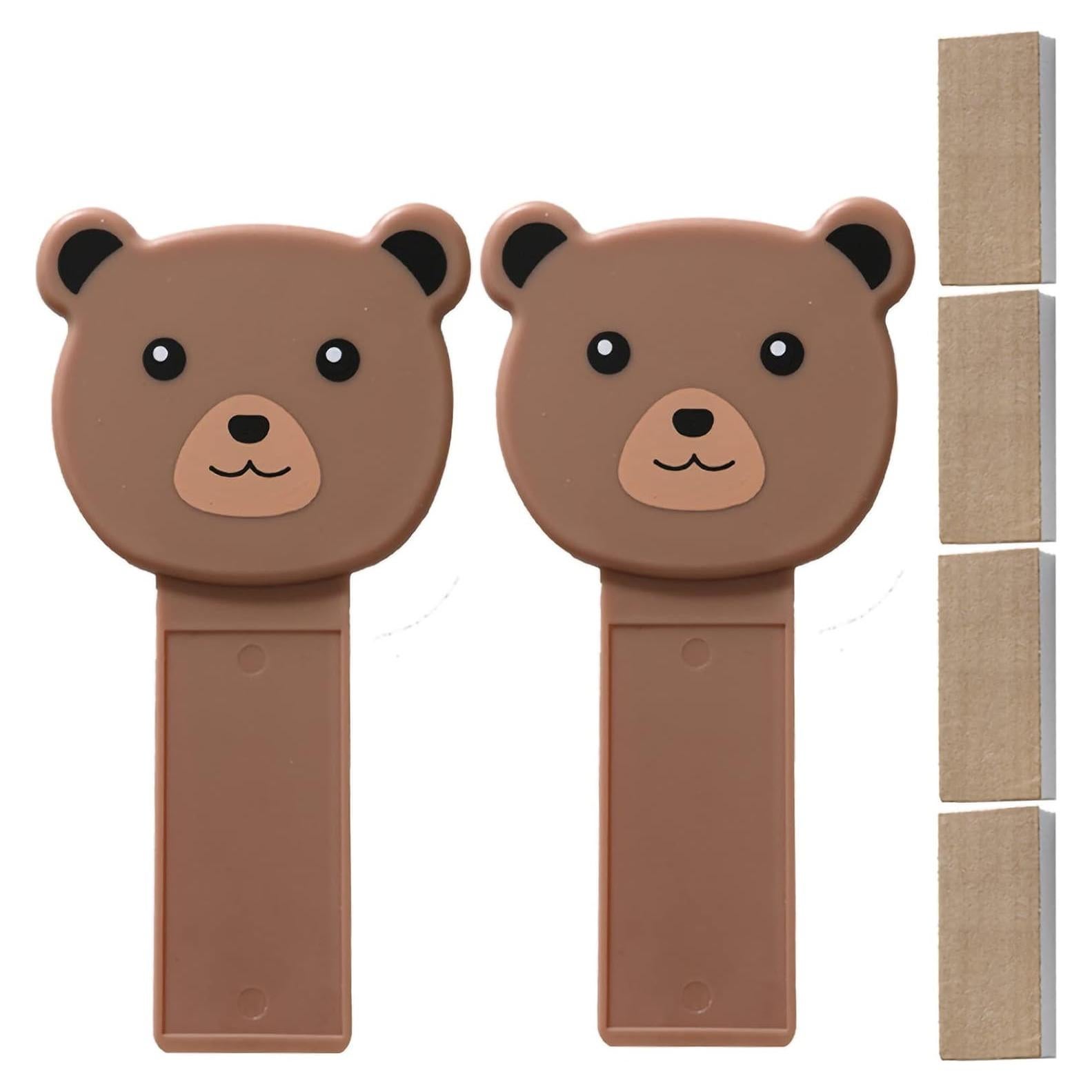 Elevadores de Tapa de Inodoro Cartoon WOHPNLE Oso Grizzly 2 Pcs
