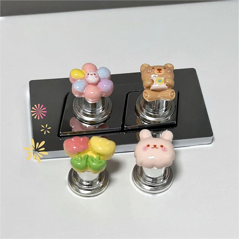 Asistente de Botón de Inodoro Dark Zeya 4Pack Protección Uñas