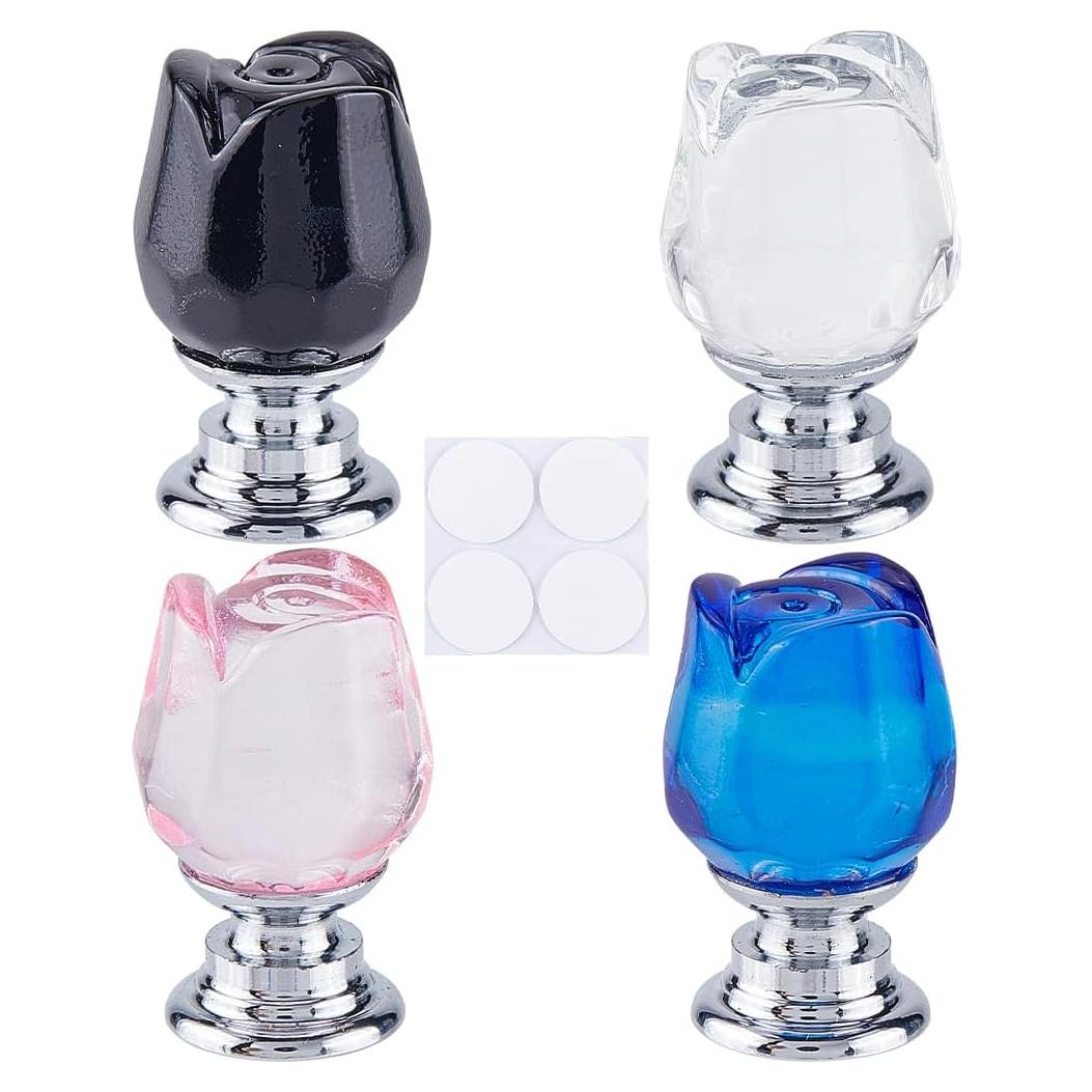 Botón de Inodoro Tulipán GORGECRAFT 4 Colores 4 Piezas