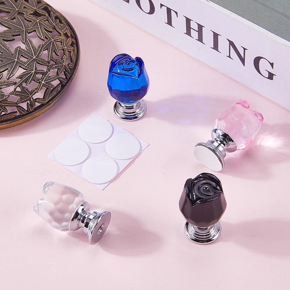 Botón de Inodoro Tulipán GORGECRAFT 4 Colores 4 Piezas