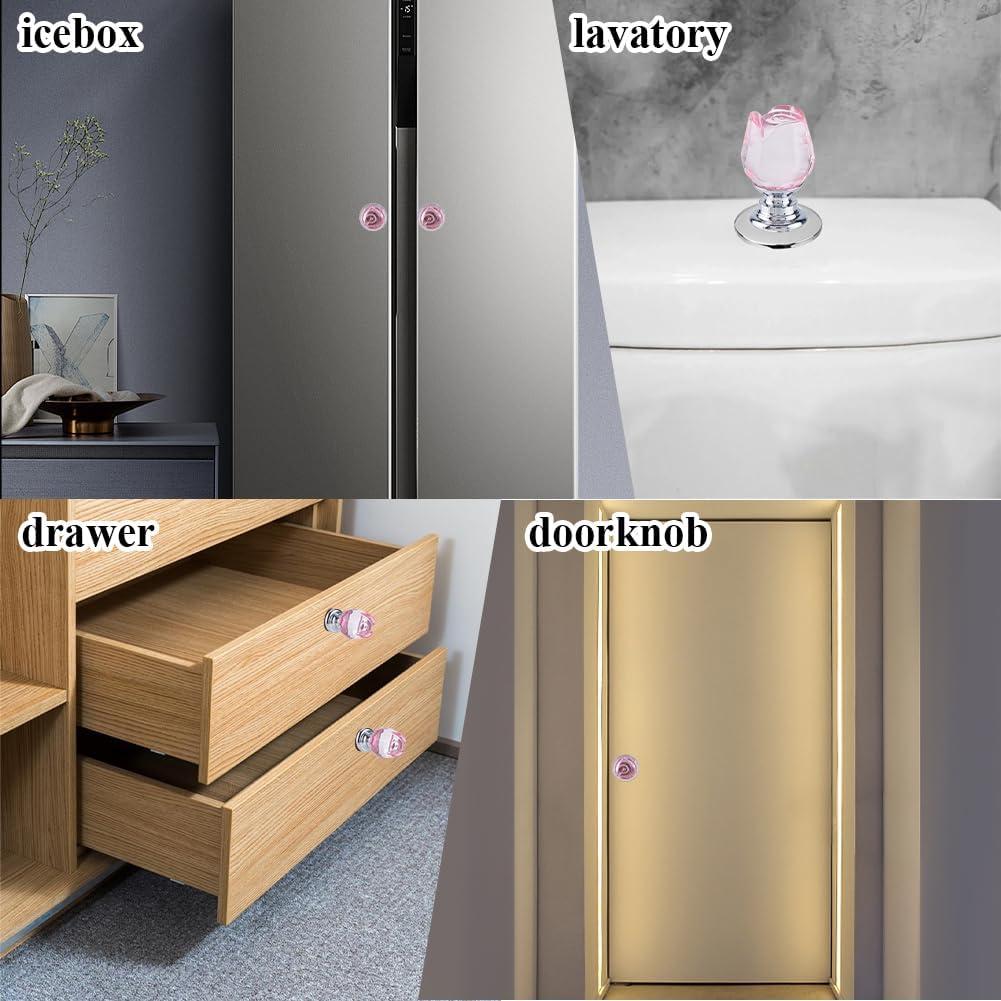 Botón de Inodoro Tulipán GORGECRAFT 4 Colores 4 Piezas