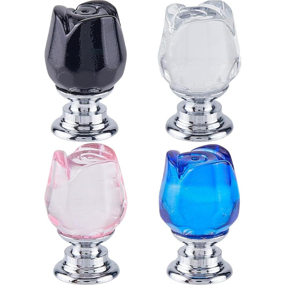 Botón de Inodoro Tulipán GORGECRAFT 4 Colores 4 Piezas