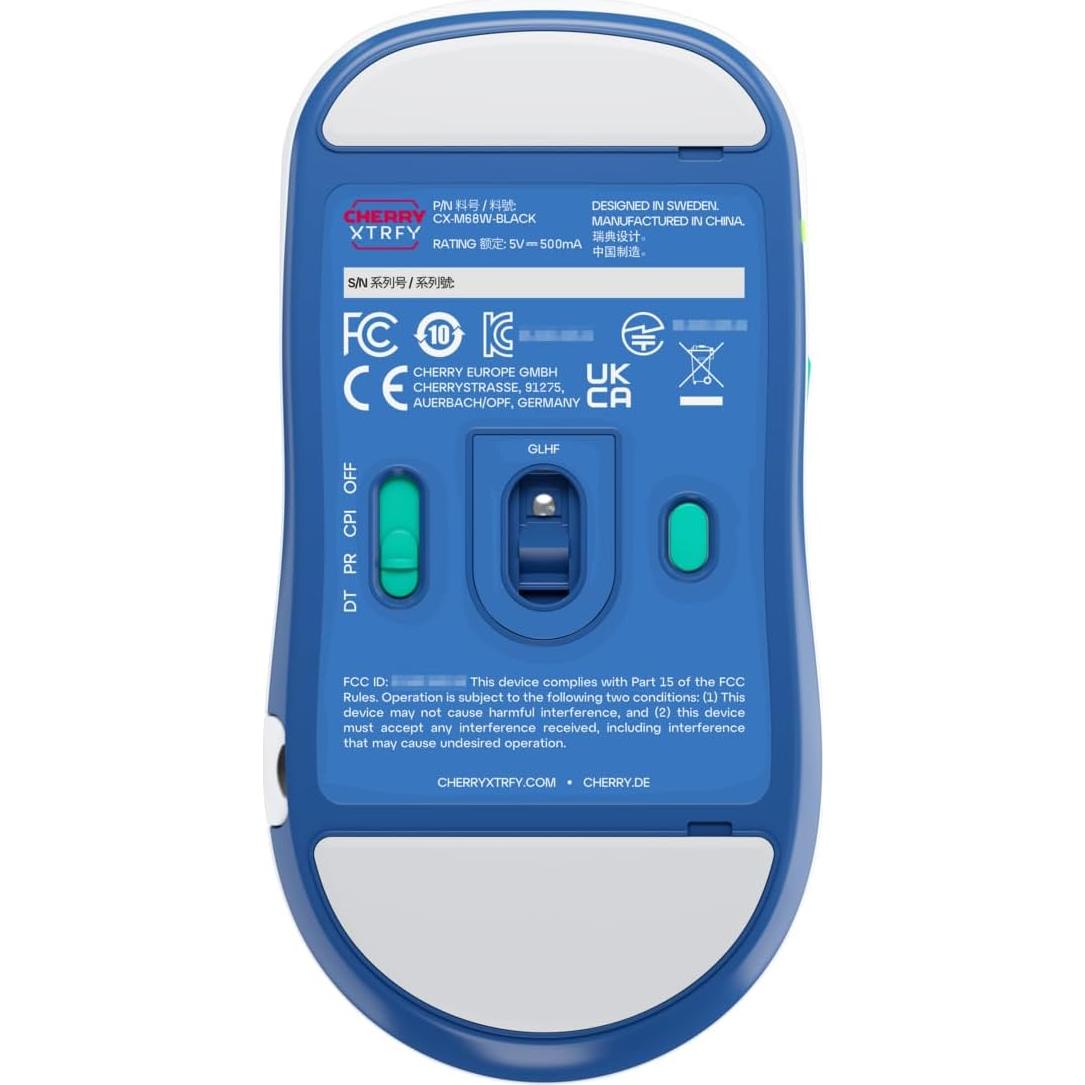 Ratón Inalámbrico M68 Pro Cherry Xtrfy Blanco 55g 8K