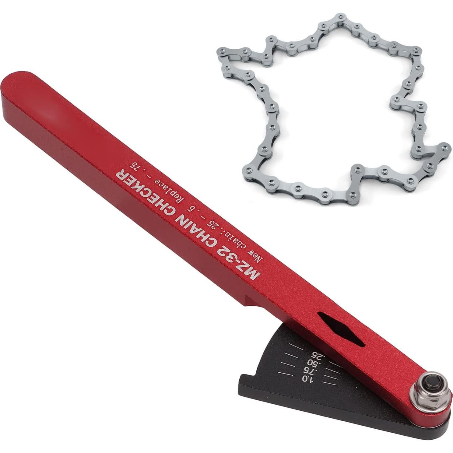 Verificador de Cadena de Bicicleta POENVFPO de Aluminio