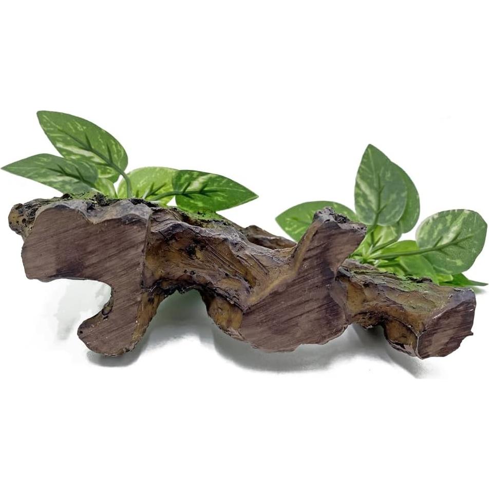 Decoración de Acuario para Betta - Madera y Plantas Simuladas