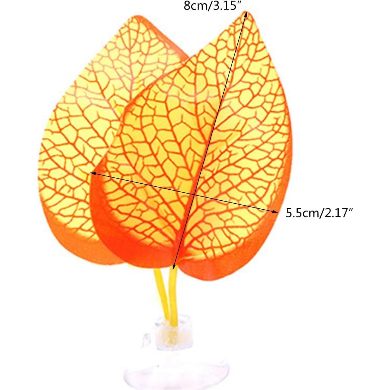 Decoración para Acuario WsjiaboFux Hoja Hamaca Verde