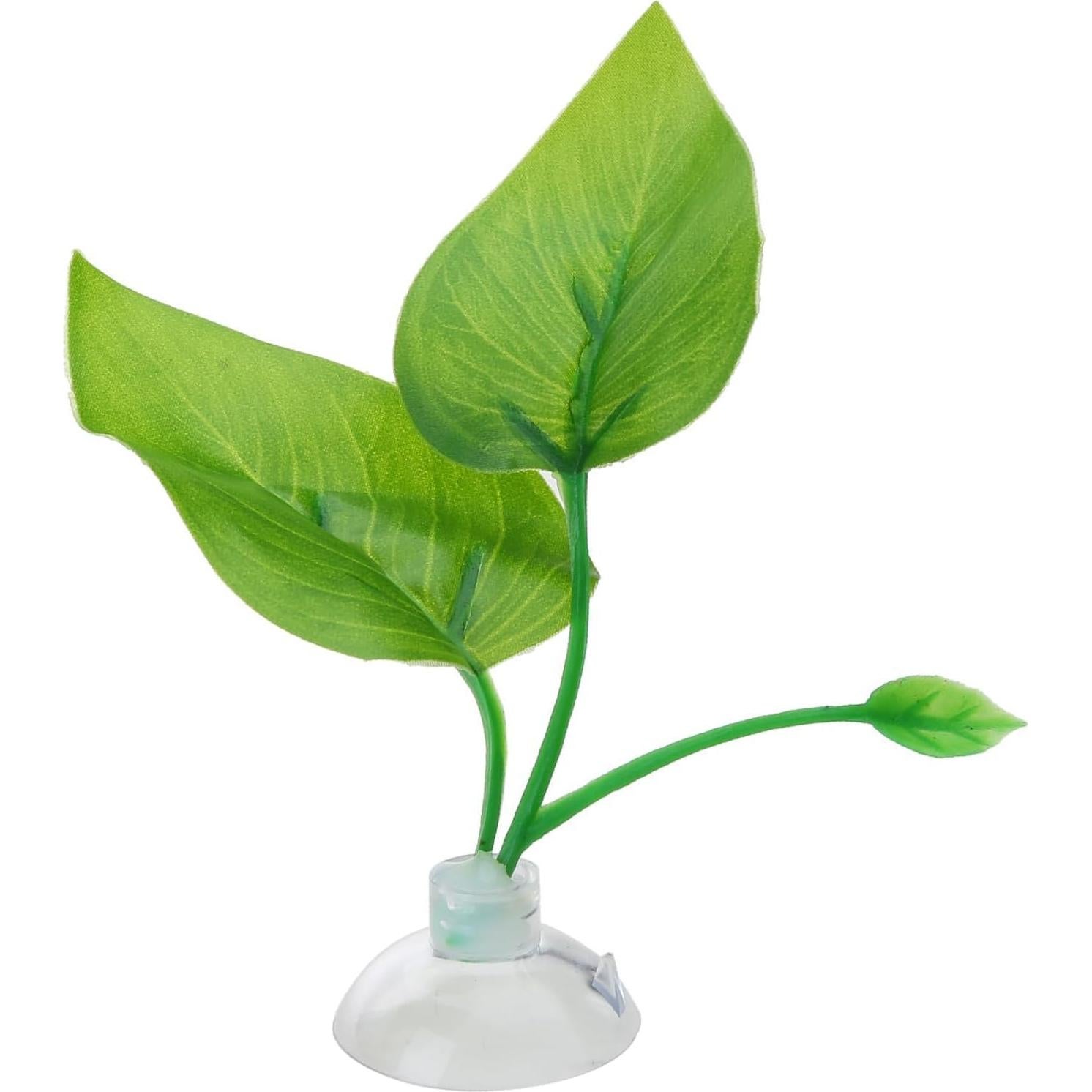 Decoración para Acuario WsjiaboFux Hoja Hamaca Verde