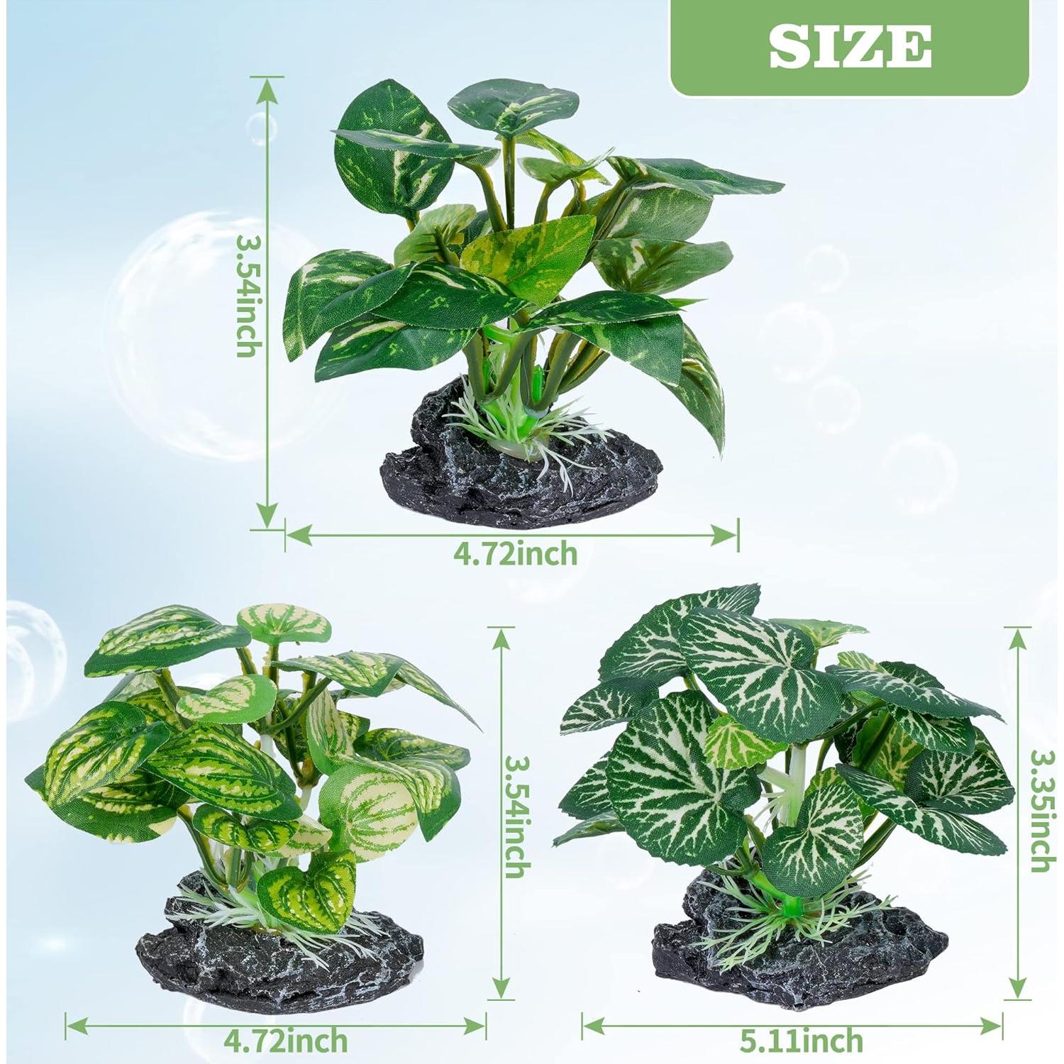 Plantas de Acuario Artificiales Ameliade 3 PCS Ecológicas