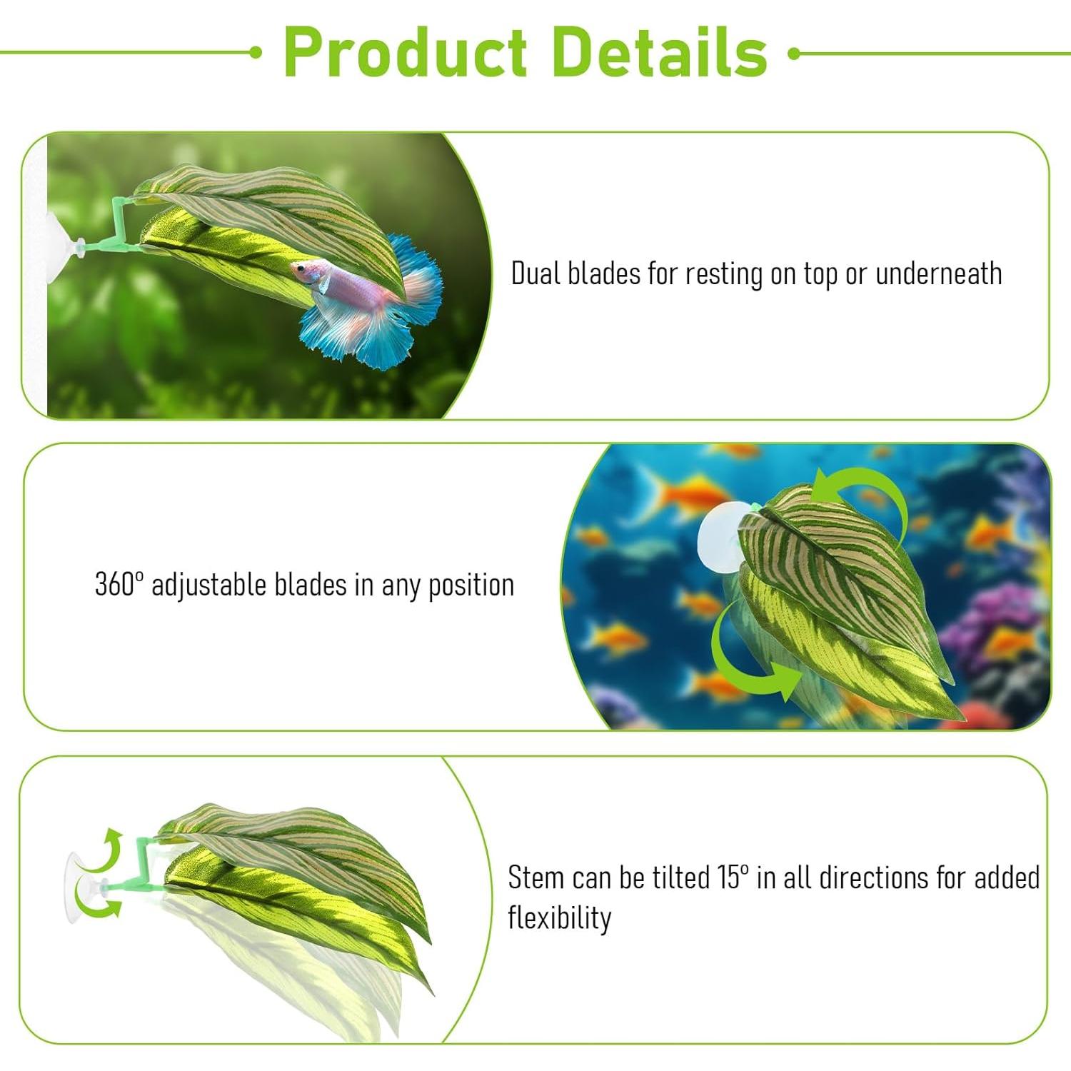 5 Accesorios para Acuario Betta QfwdfcTrenz - Hamaca y Decoración