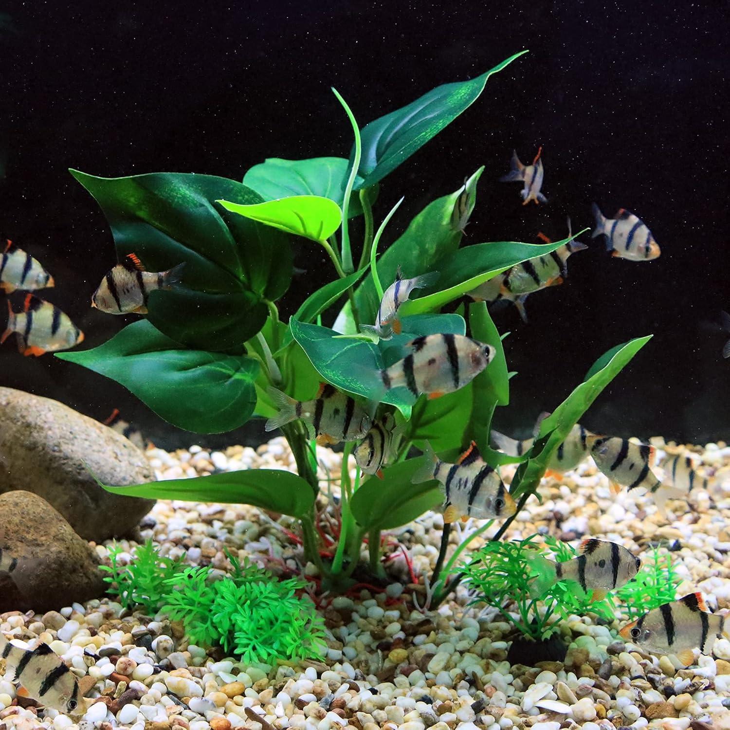 Plantas de Seda para Acuario ALEGI - 5 Unidades 25.4 cm