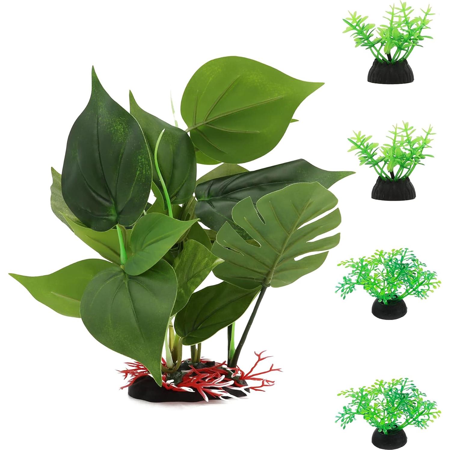 Plantas de Seda para Acuario ALEGI - 5 Unidades 25.4 cm