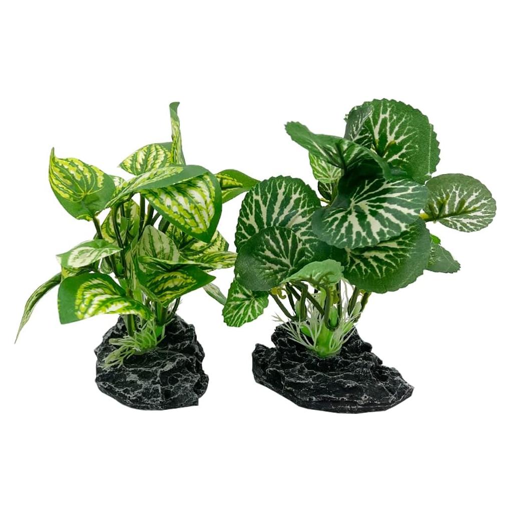 Plantas Artificiales para Acuario Smoothedo 10cm 2pcs Verde