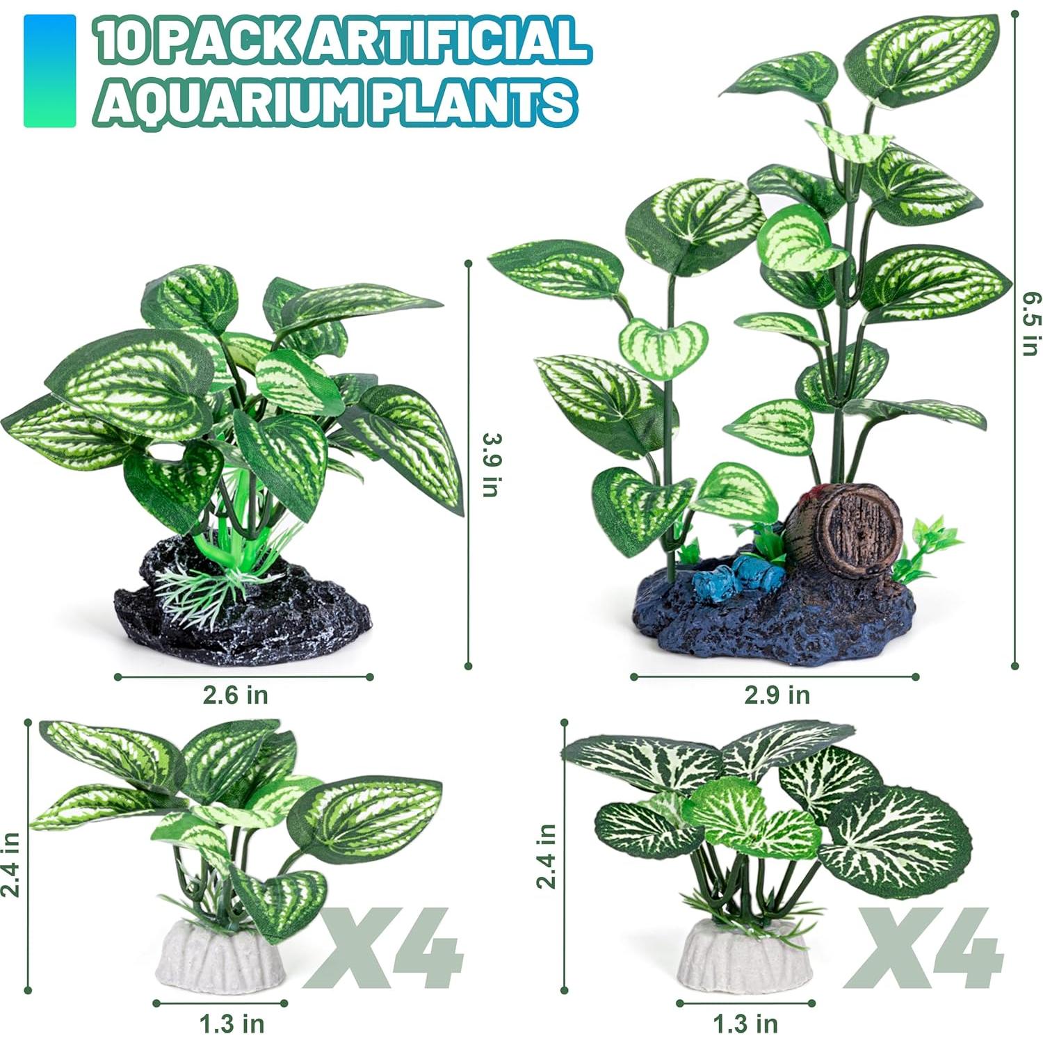 Plantas de Acuario de Seda MyLifeUNIT - Paquete de 10 Piezas