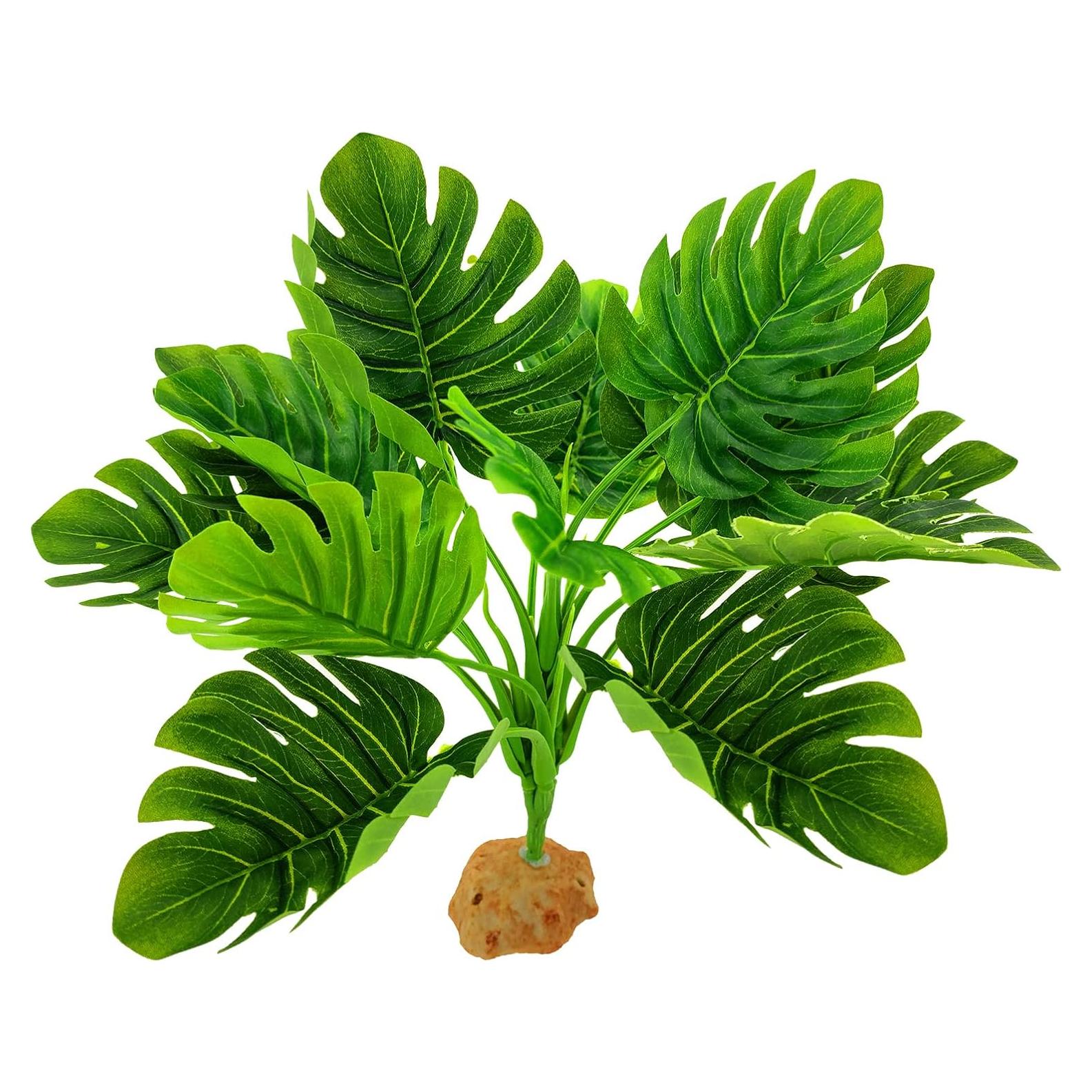 Planta Artificial para Acuario WishLotus 25cm Verde