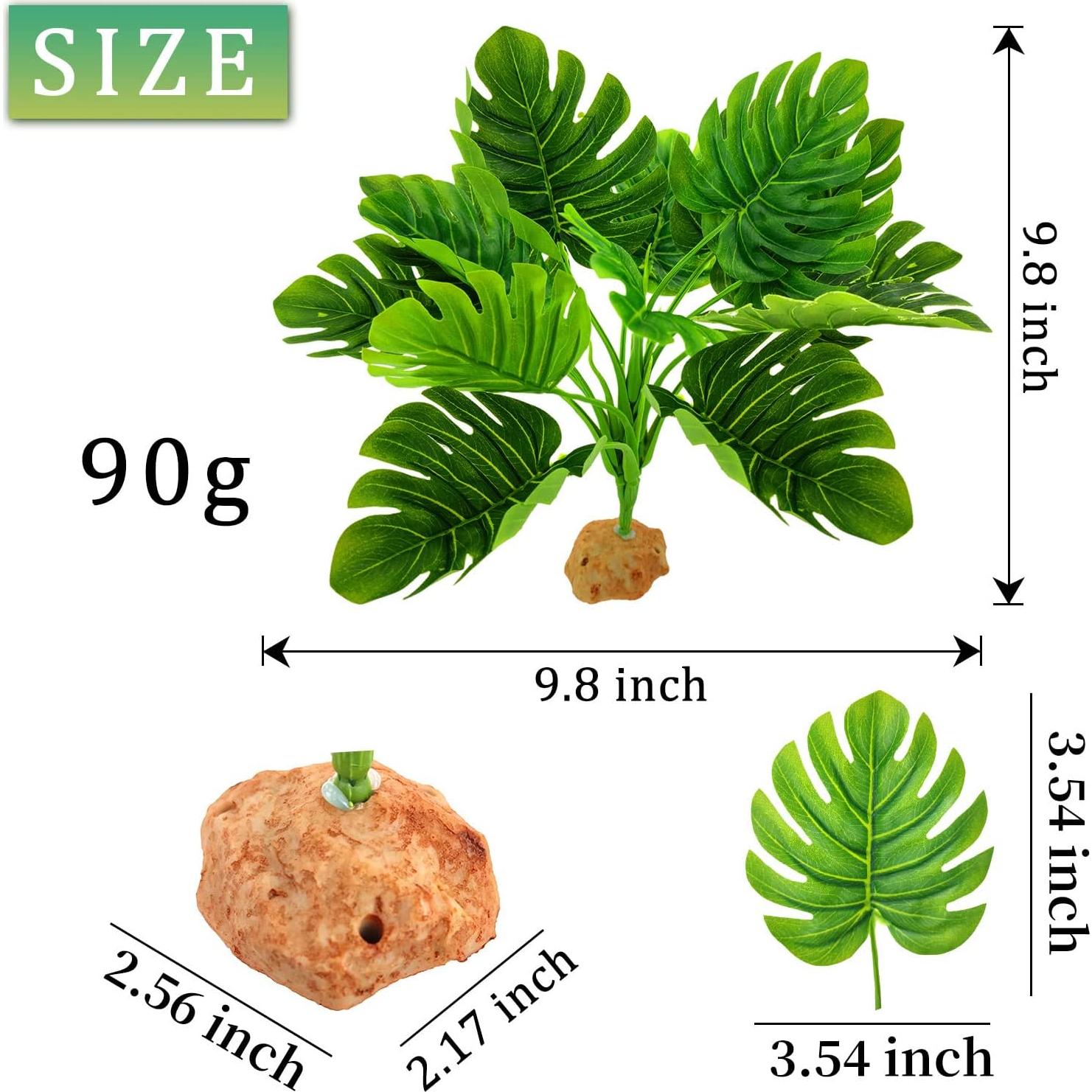Planta Artificial para Acuario WishLotus 25cm Verde