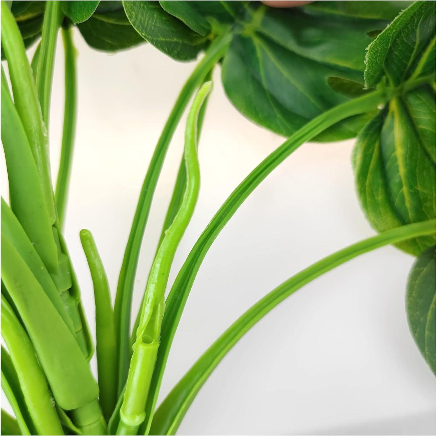 Planta Artificial para Acuario WishLotus 25cm Verde