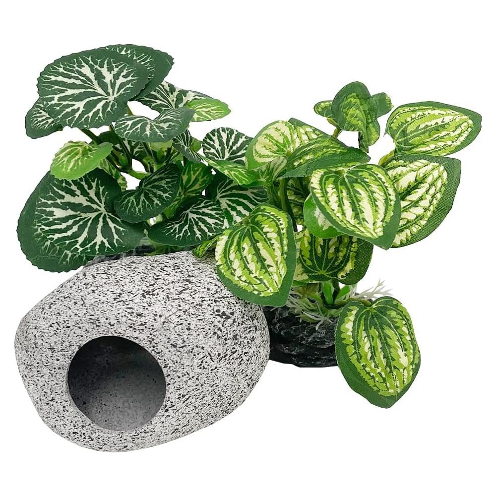 Decoración Acuario Smoothedo 3pcs Plantas Artificiales 10cm