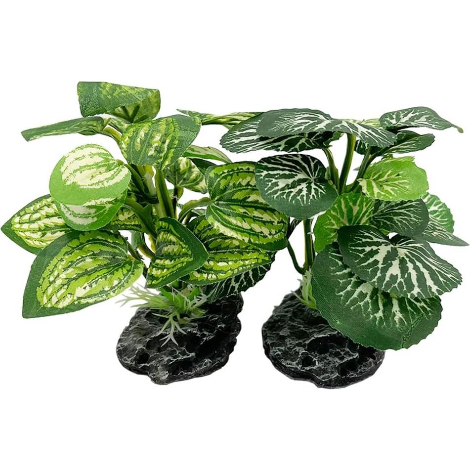 Decoración Acuario Smoothedo 3pcs Plantas Artificiales 10cm