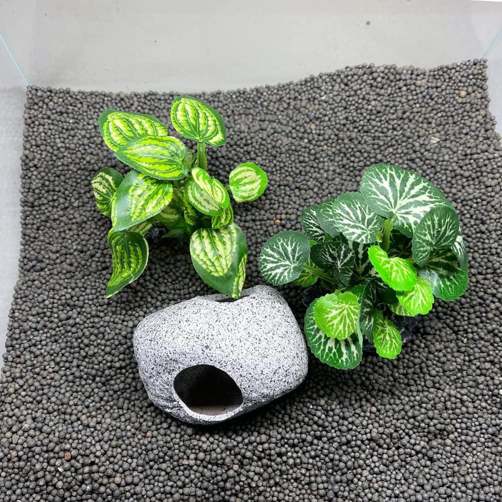 Decoración Acuario Smoothedo 3pcs Plantas Artificiales 10cm
