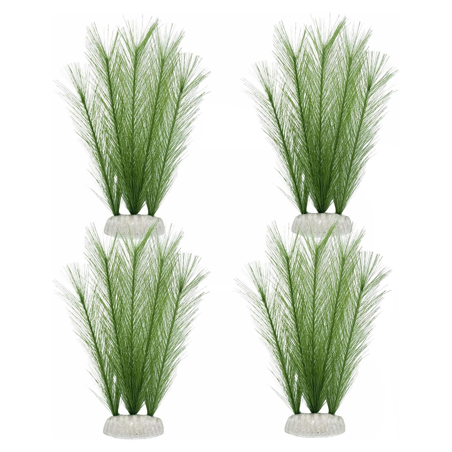 Plantas de Acuario M2cbridge - 4pcs, 20.32 cm, Decoración Realista