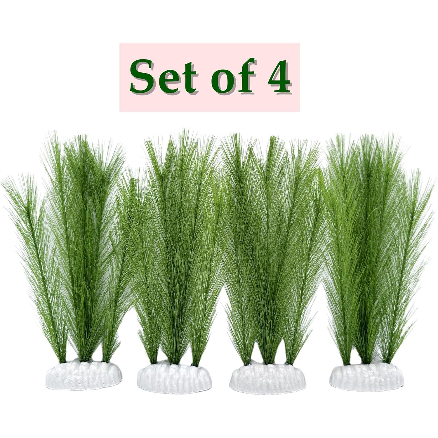 Plantas de Acuario M2cbridge - 4pcs, 20.32 cm, Decoración Realista