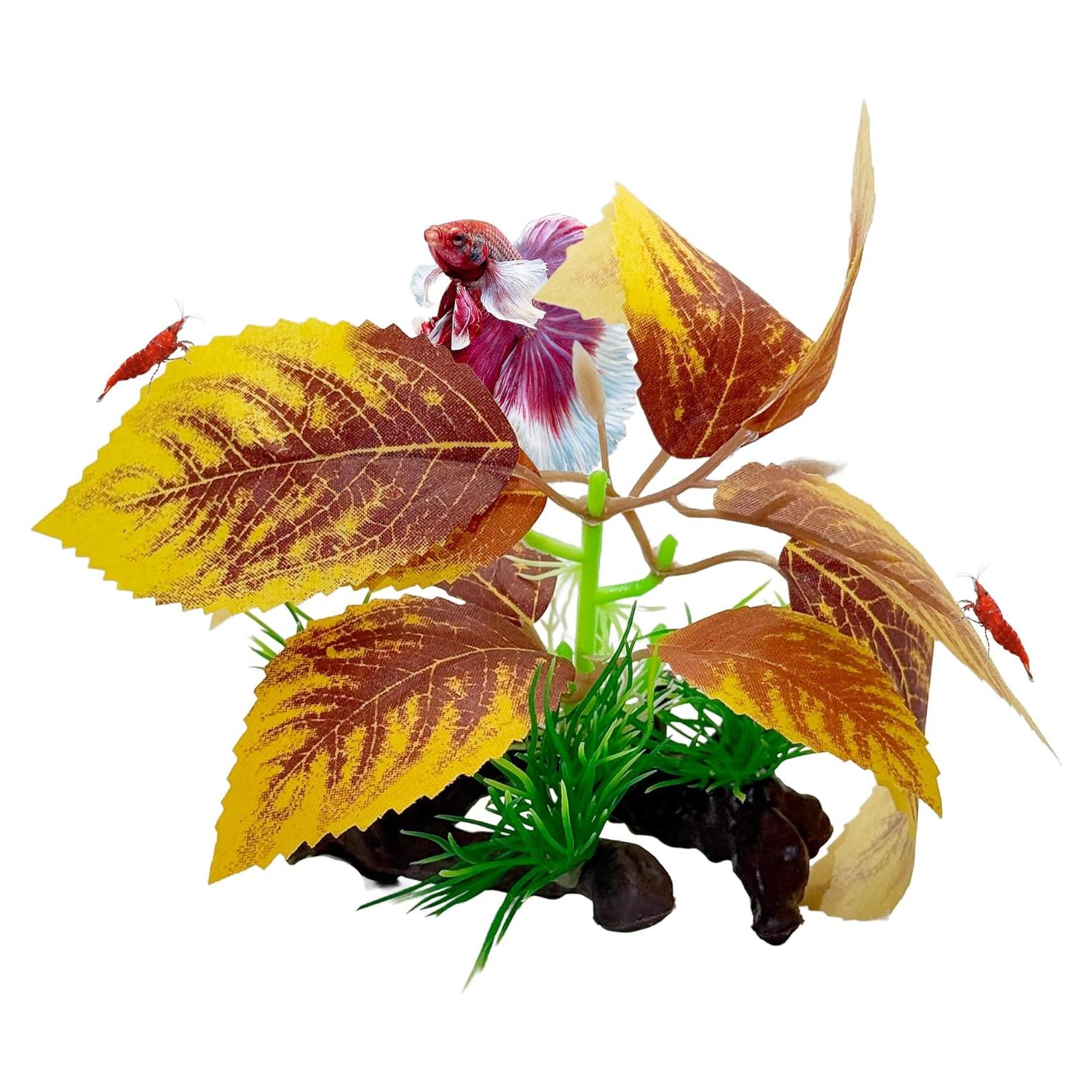 Decoración Acuática CTWPets - Planta de Acuario de Seda para Betta