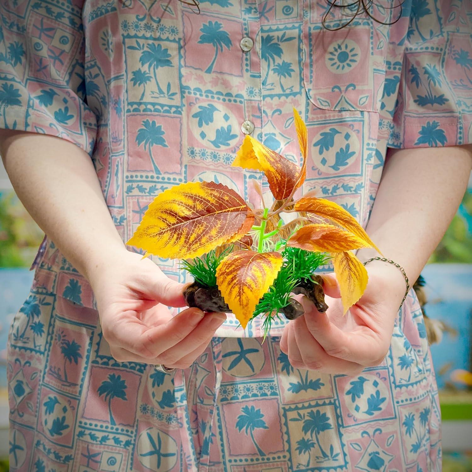 Decoración Acuática CTWPets - Planta de Acuario de Seda para Betta