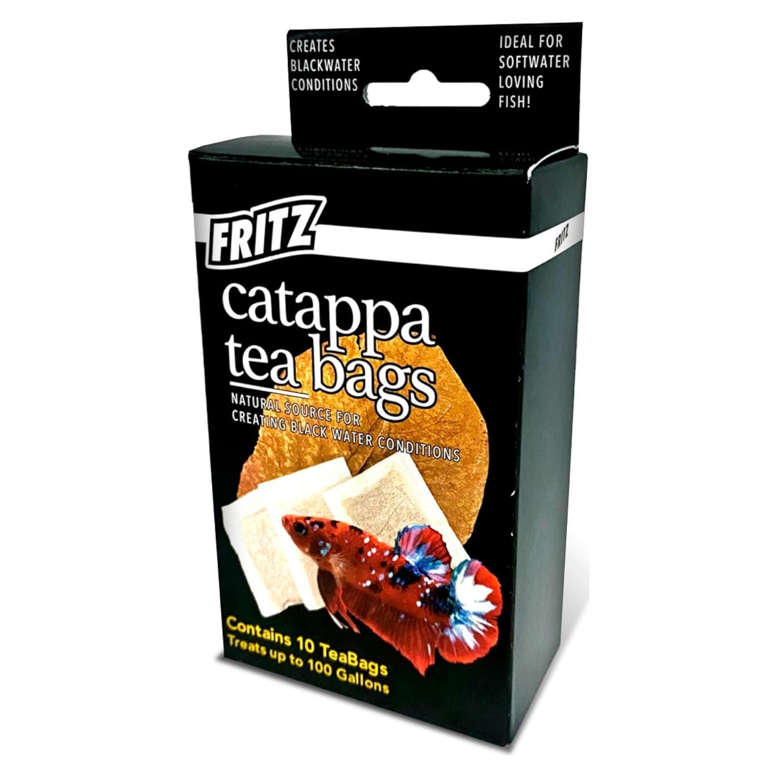 Bolsitas de Té Catappa Fritz Aquatics para Acuarios Betta - 10 Unidades