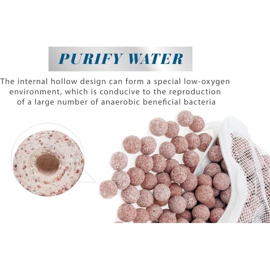 Esfera de Filtro Biológico Cerámico ALEGI 0.91 kg para Acuario