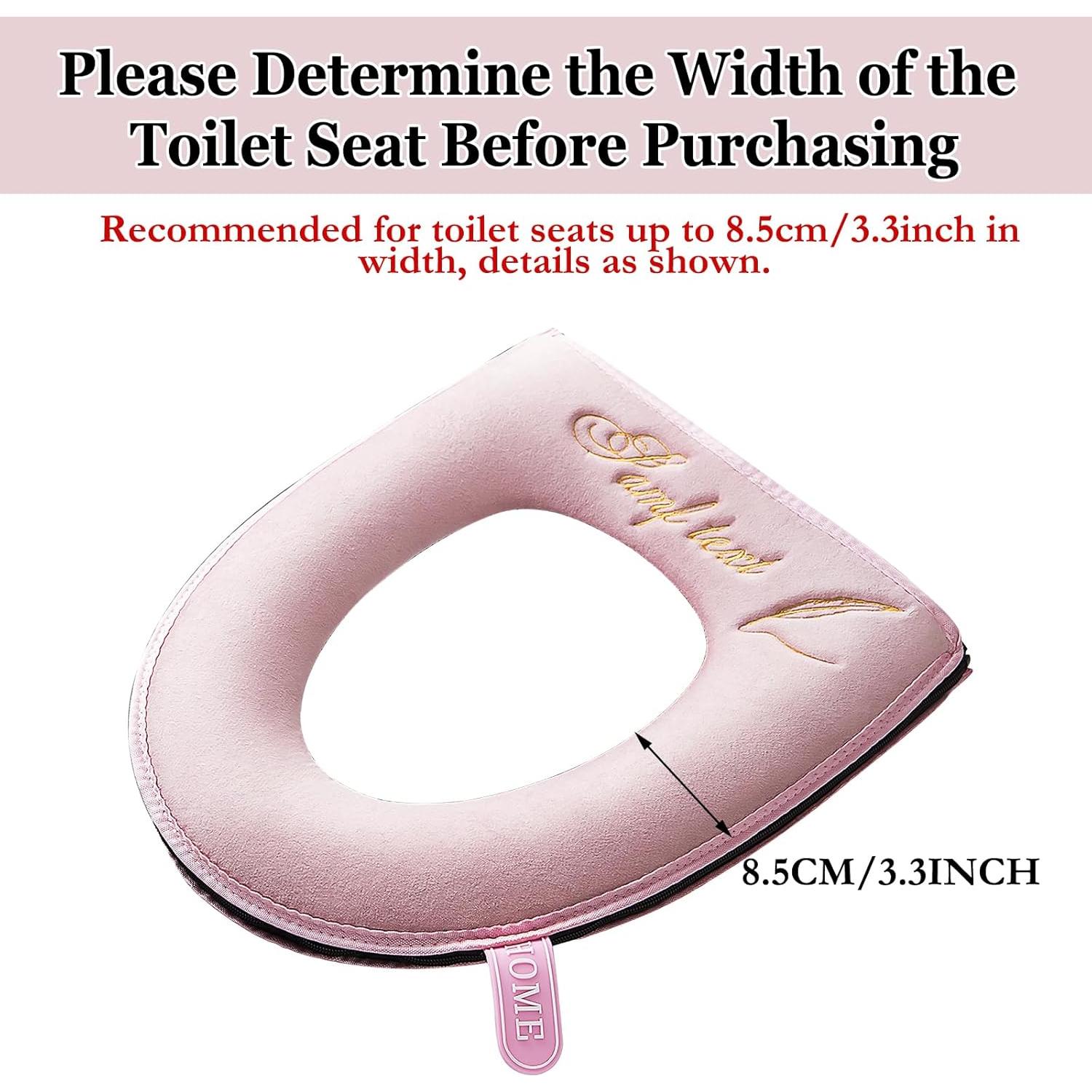 Almohadilla de Asiento de Inodoro Calentada Timecity Rosa 43x37 cm