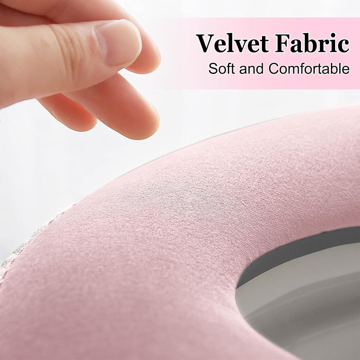 Almohadilla de Asiento de Inodoro Calentada Timecity Rosa 43x37 cm