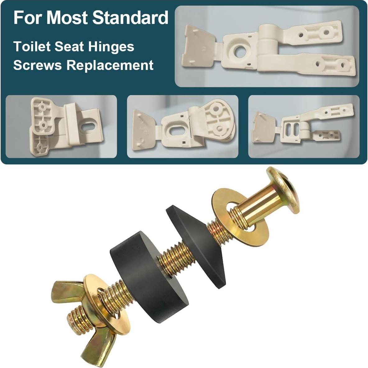 Kit de Tornillos de Acero Inoxidable para Asiento de Inodoro POQOD