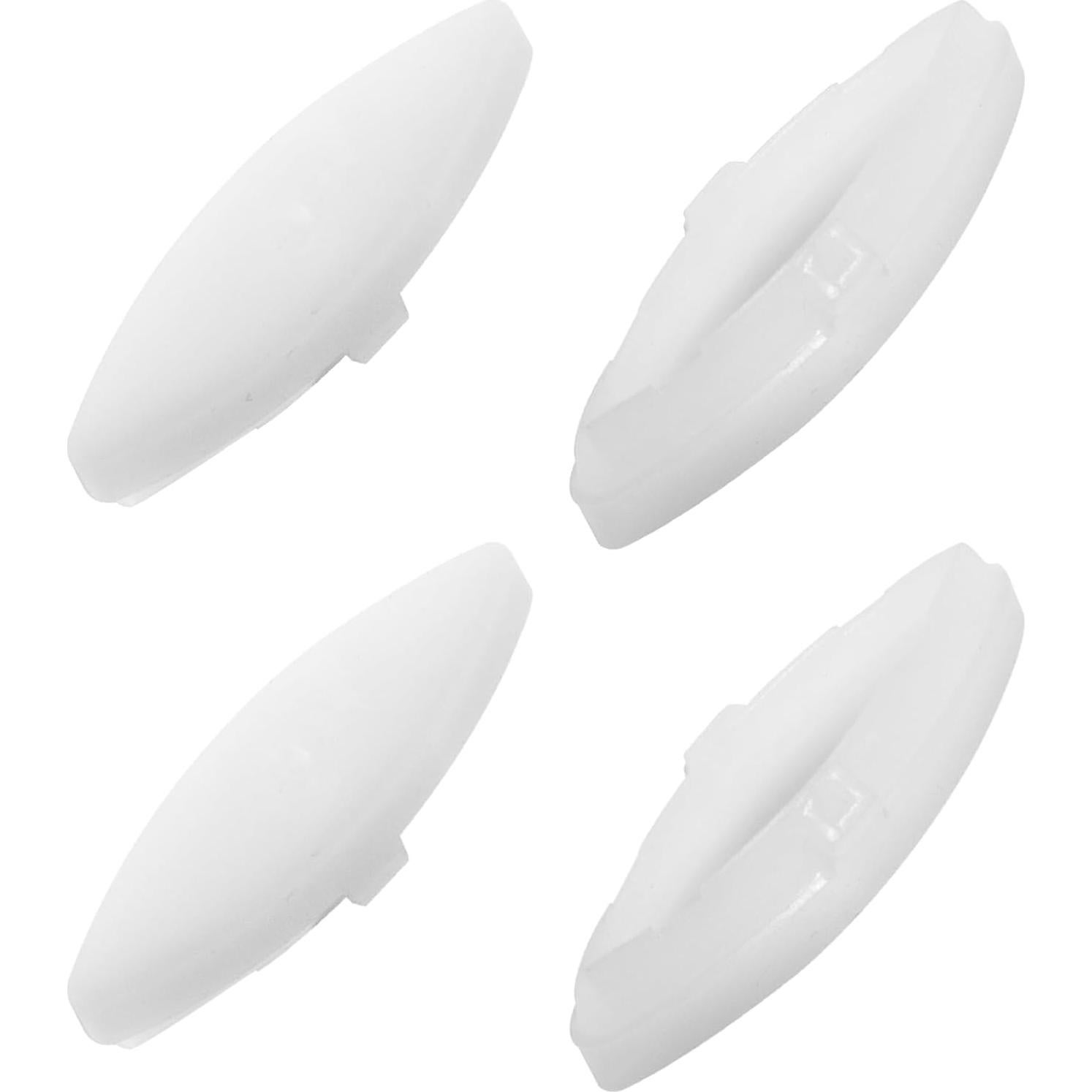 4 Amortiguadores de Asiento de Inodoro NUTLET Goma Blanca