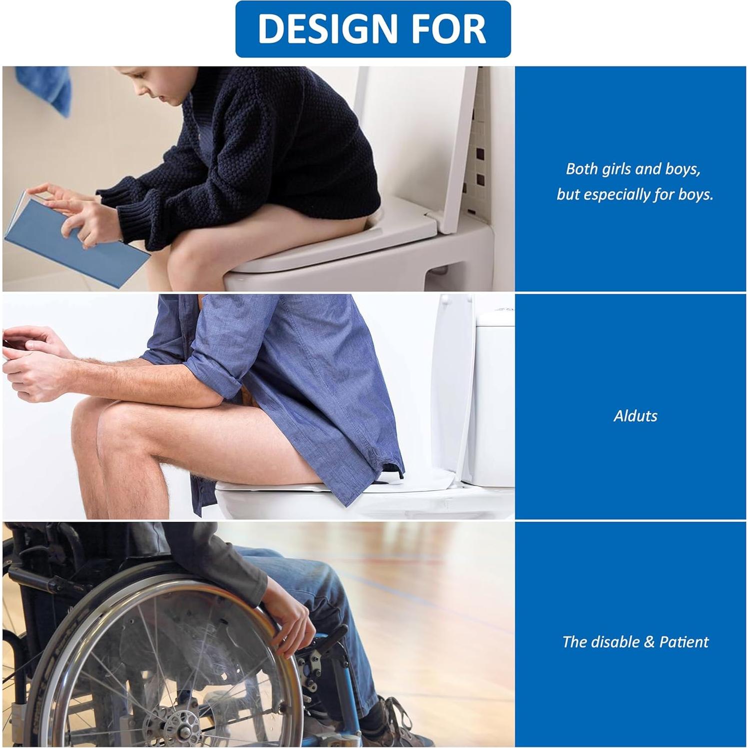 Deflector Universal de Orina TPE Blanco para Inodoro 1 pieza