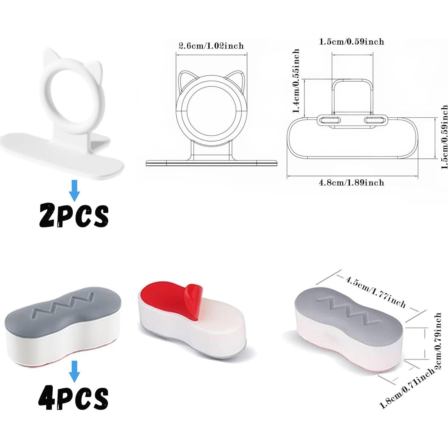 Kit de Asiento de Inodoro Universal Snmzlc 6 Piezas Blanco
