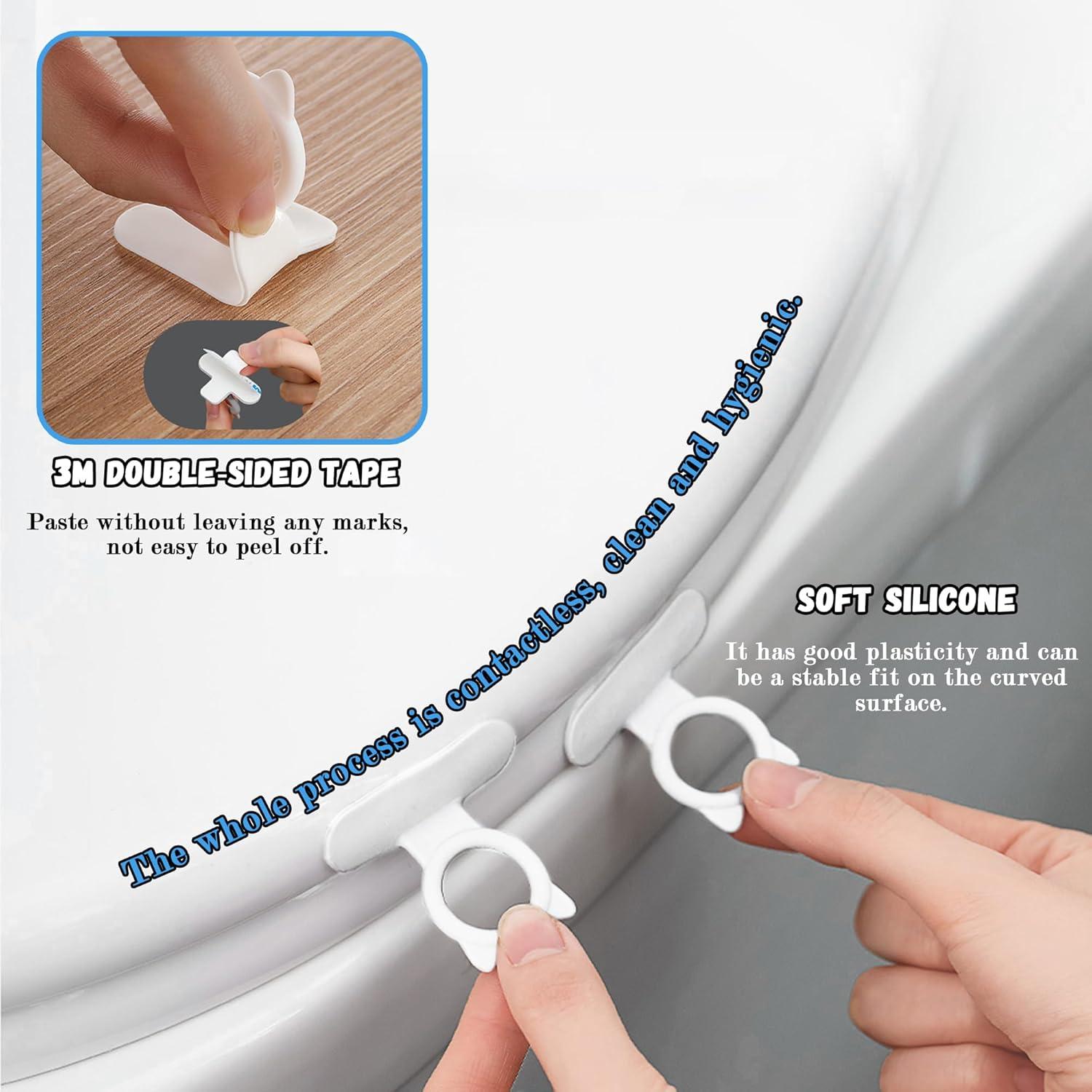 Kit de Asiento de Inodoro Universal Snmzlc 6 Piezas Blanco