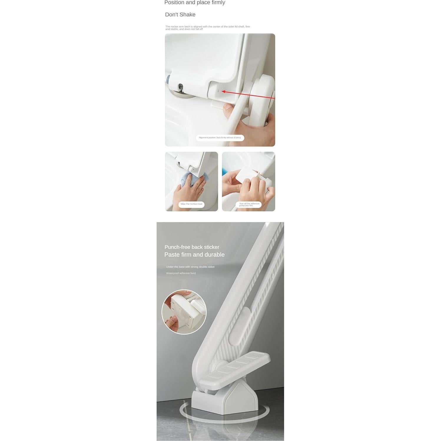 Elevador de tapa de inodoro con pedal YYZGGLING 50.5x21cm