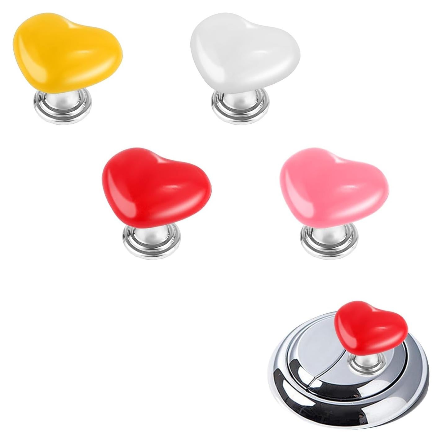 4 Piezas de Ayudante para Botón de Inodoro NQEUEPN - Corazón