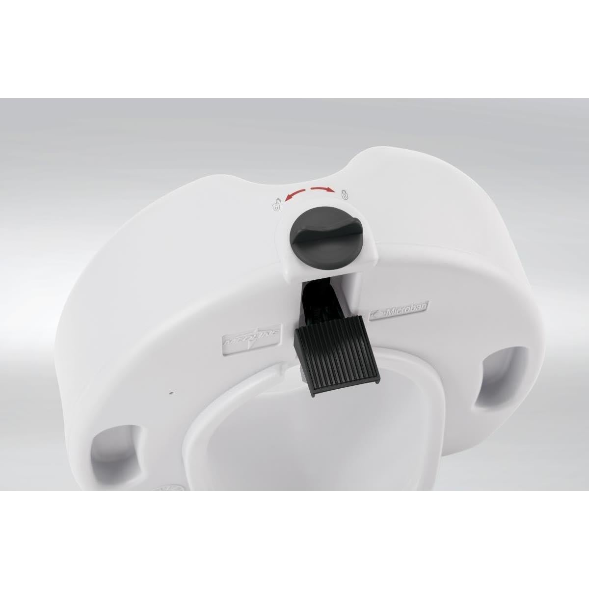 Elevador de Asiento de Inodoro Medline Blanco Antimicrobiano 12.7 cm