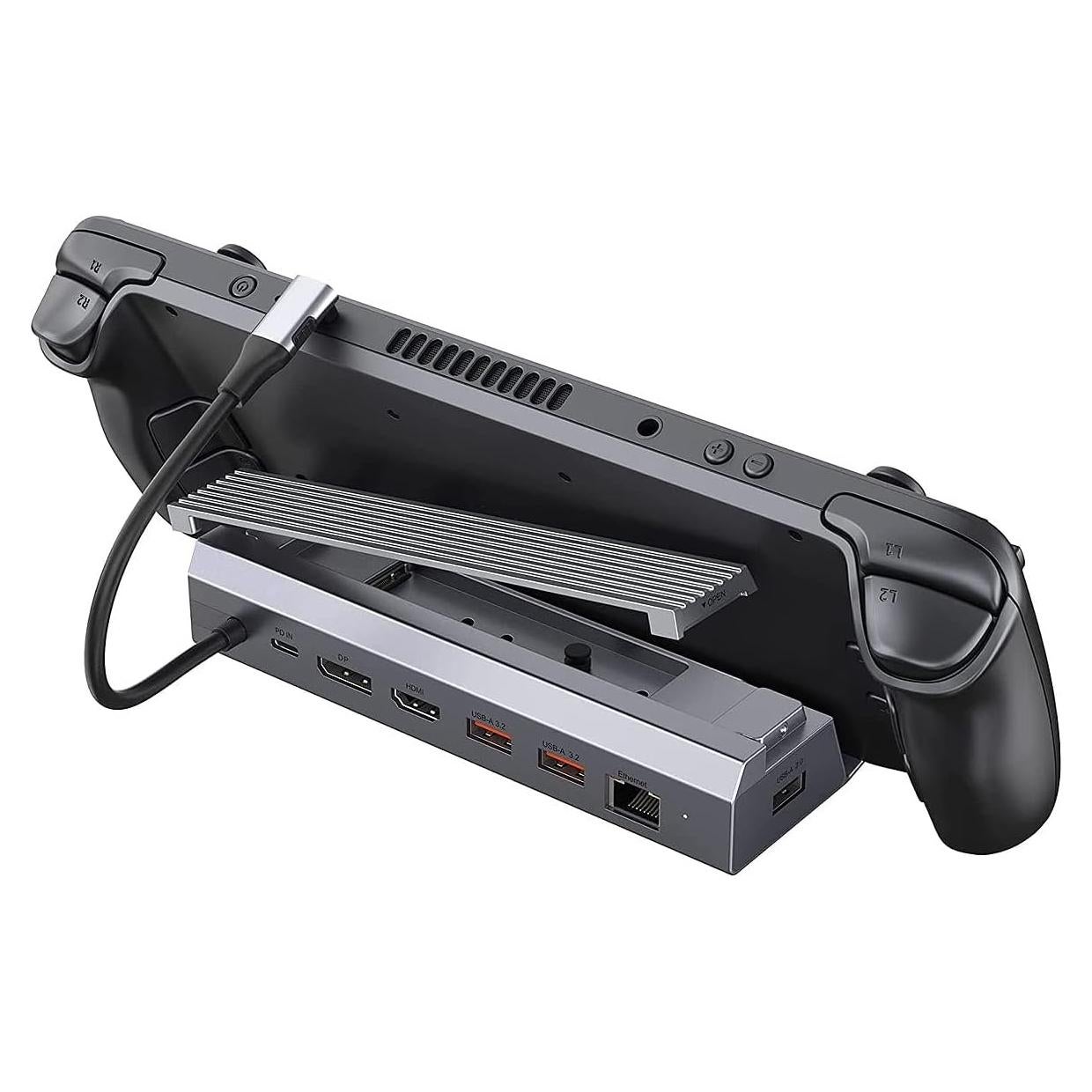 Estación de Acoplamiento Steam Deck Iavkyu 7 en 1 4K 60Hz